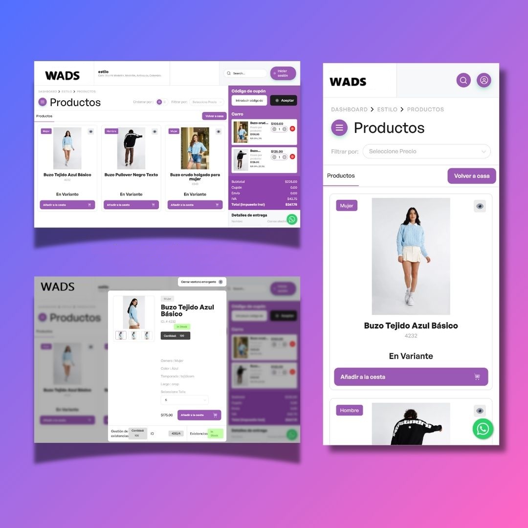 Sistema Generador de Catálogos de Venta por WhatsApp con Pasarelas de Pagos